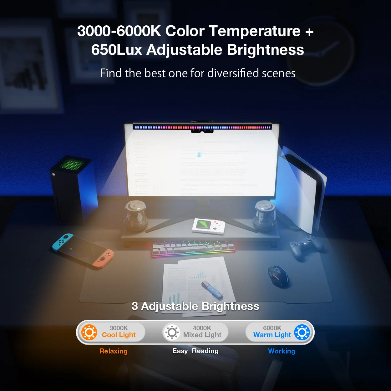 BLITZWOLF BW-CML4 RGB Computer Monitor Screen Light