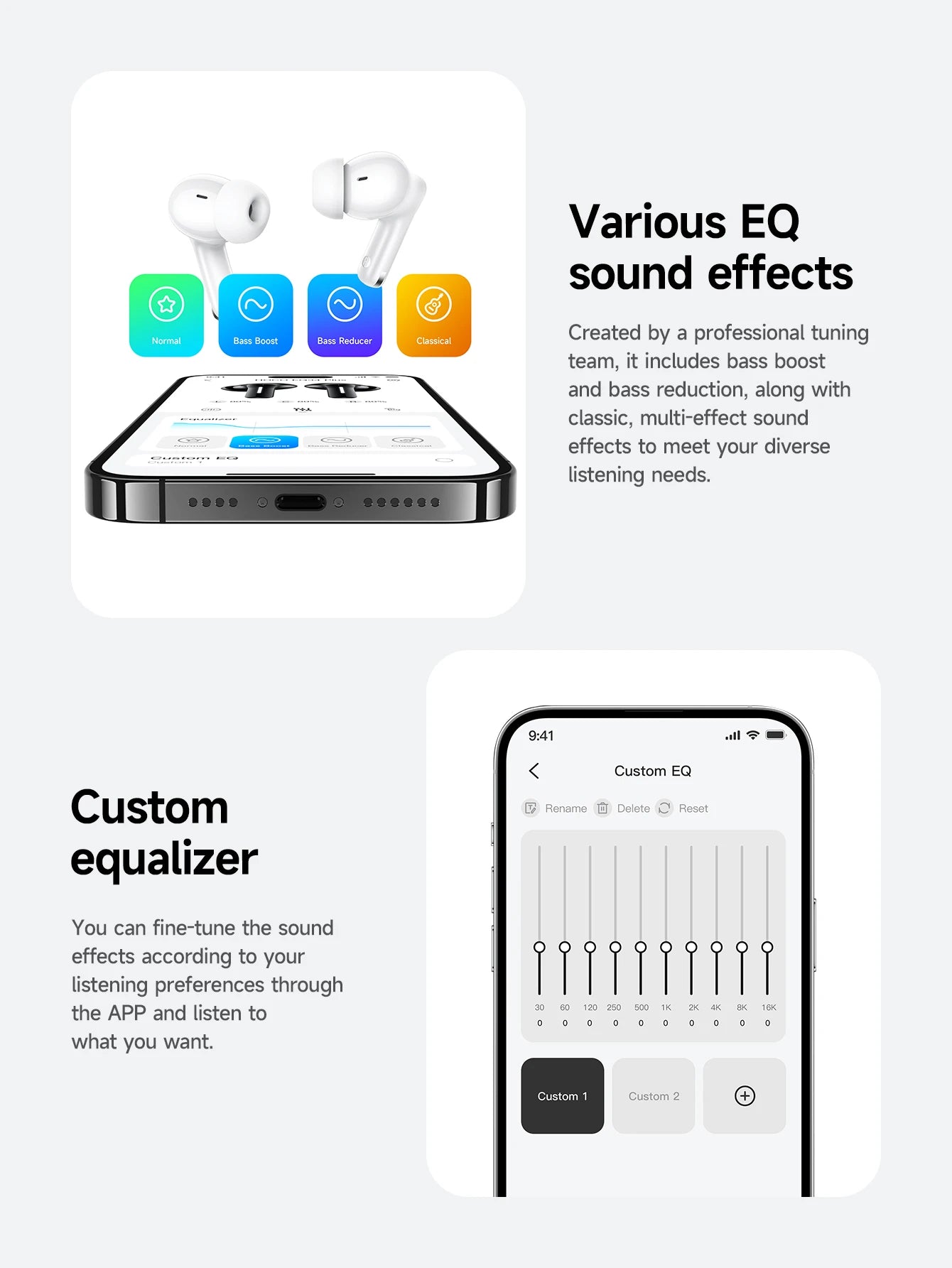 HOCO EQ34 Plus Noise Cancelling Bluetooth Wireless Earbuds
