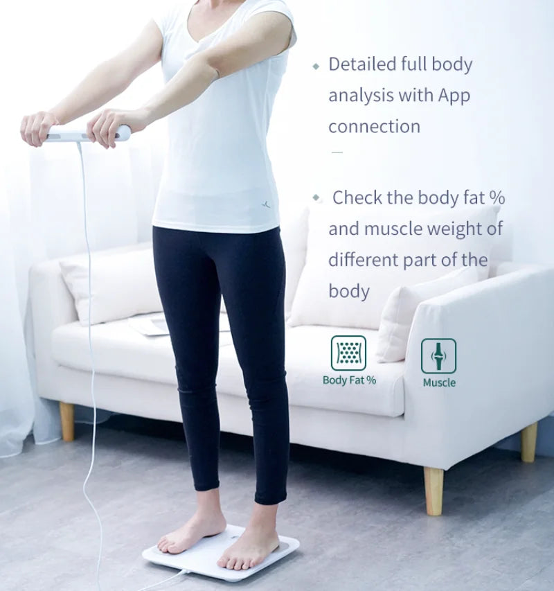 FITDAYS FG2001WB Bluetooth Smart Body Scales - White