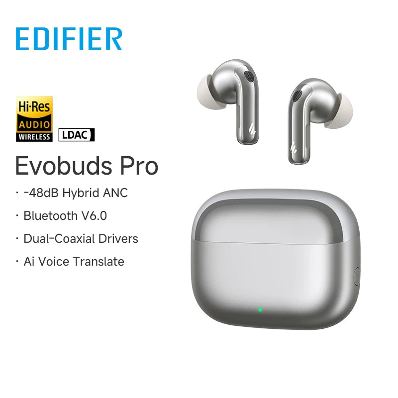 EDIFIER Evobuds Pro Noise Cancelling Bluetooth Wireless Earbuds