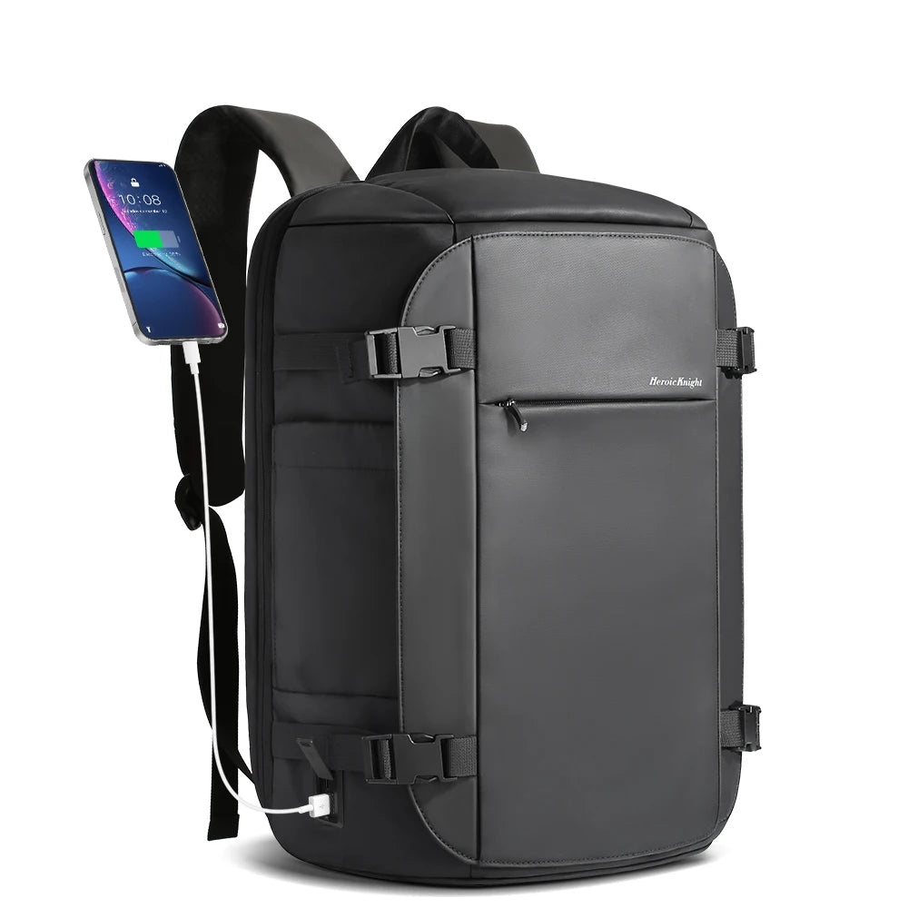 HEROIC KNIGHT 8199B Expandable Laptop Bag & Business Backpack with USB Charger