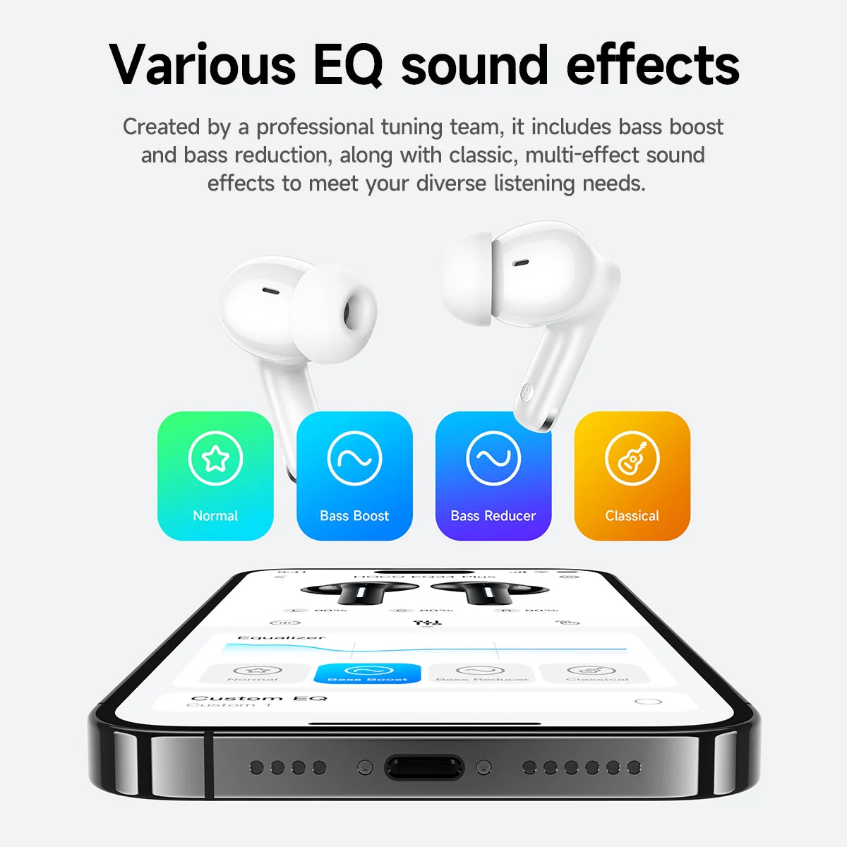 HOCO EQ34 Plus Noise Cancelling Bluetooth Wireless Earbuds