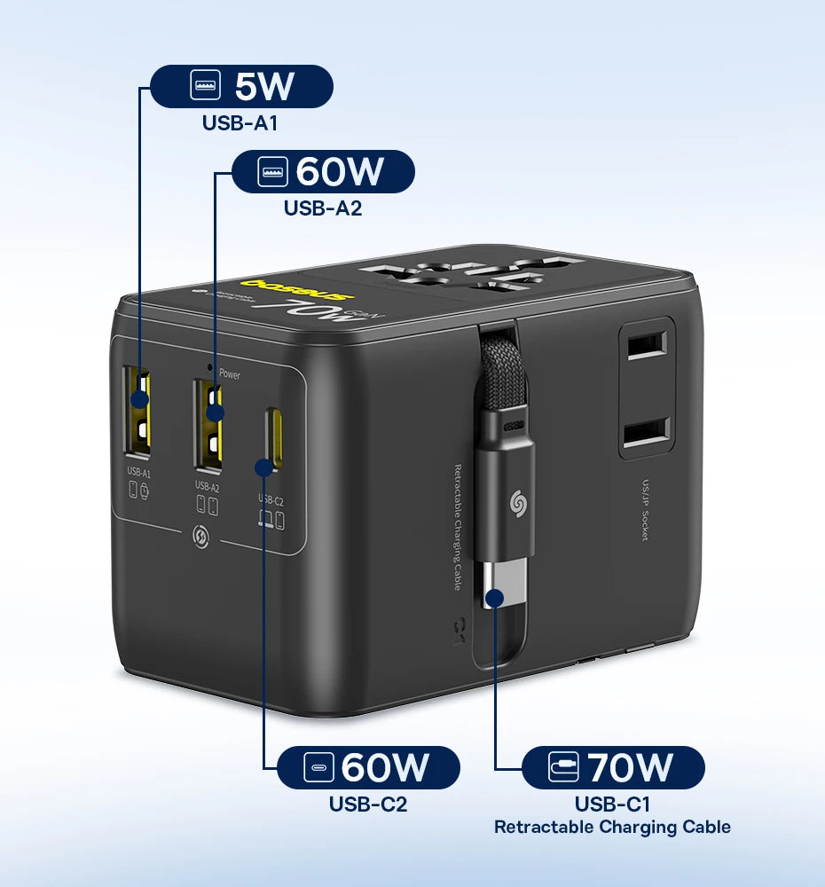 BASEUS EnerCore CG11 GaN5 Universal Travel Adapter