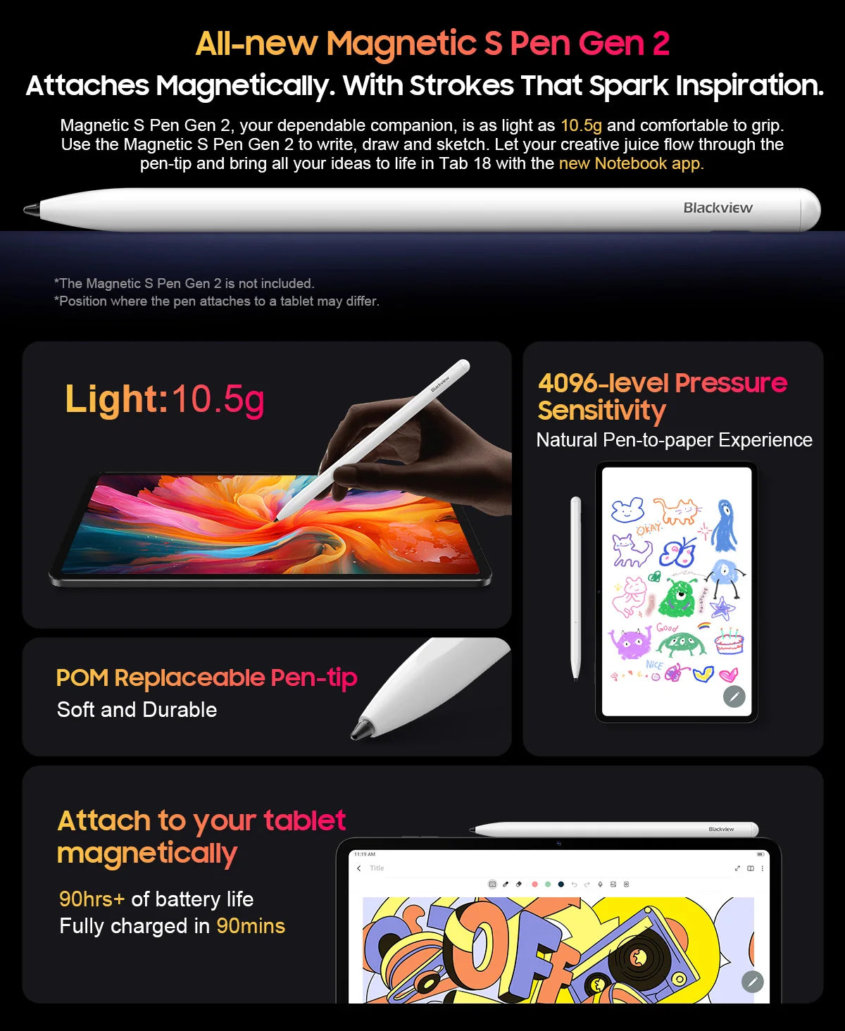 BLACKVIEW Tab 18 12" FHD 4G Android Tablet - 256GB