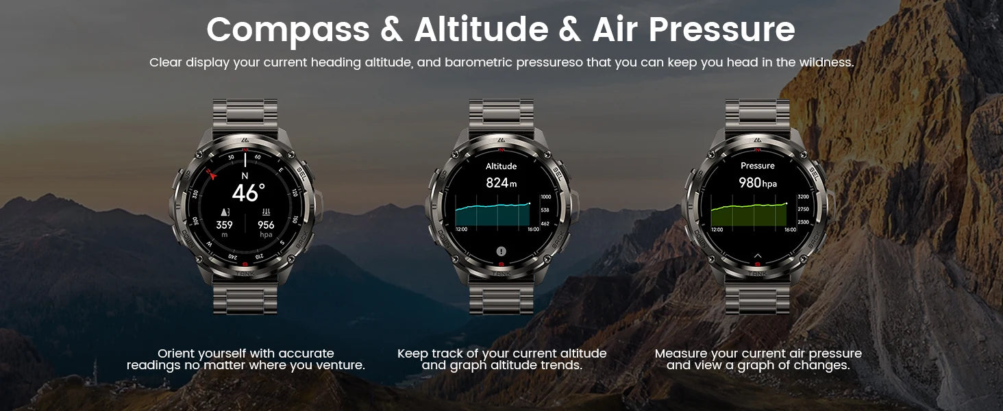 KOSPET Tank T3 Ultra 1.43" GPS Smart Watch