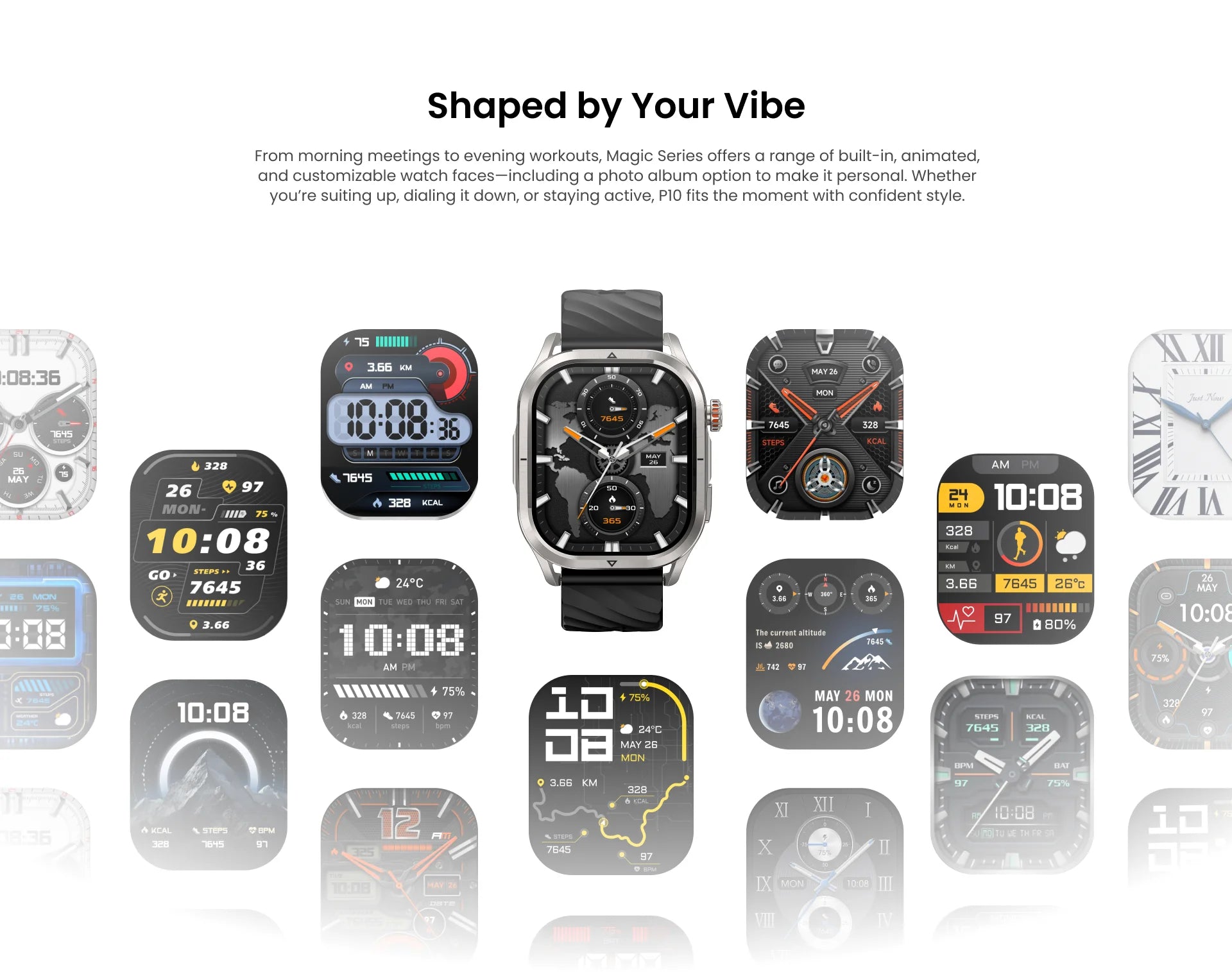KOSPET Magic P10 1.96" GPS Smart Watch
