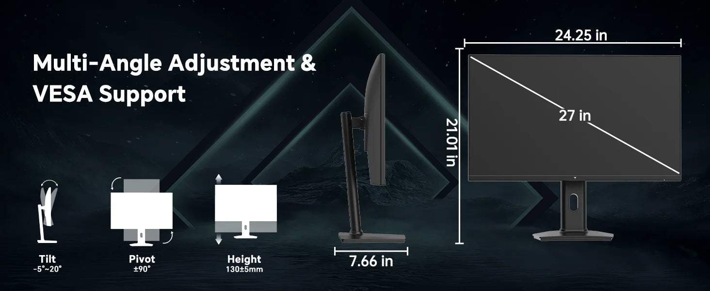 KTC 27" 240Hz 1080p FHD Gaming Monitor - Black