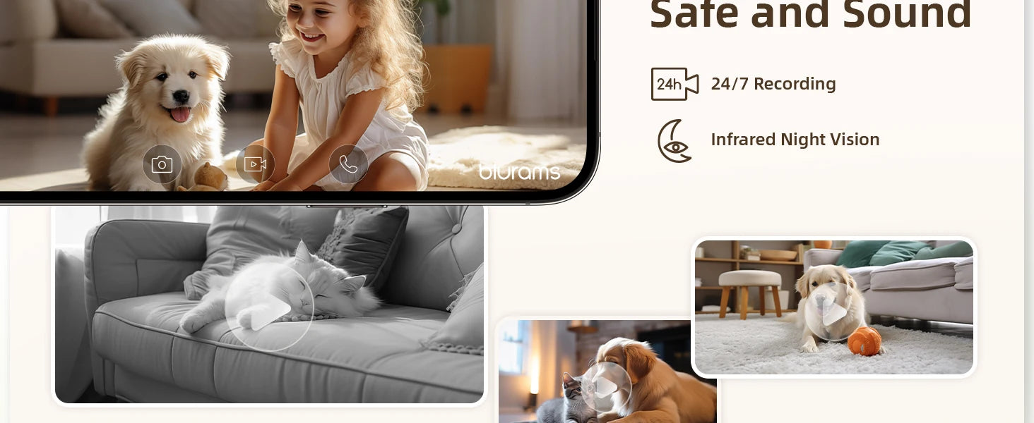 BLURAMS A31S Dome Flare 3MP Smart Home Security Camera