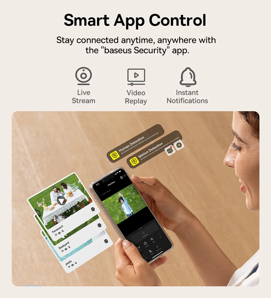 BASEUS Security S2 4K Smart Home Security Camera Kit