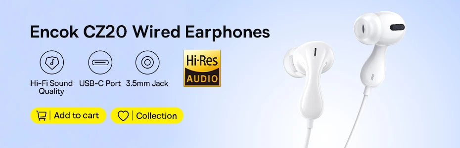 BASEUS Encok CZ19 In Ear Wired Earphones