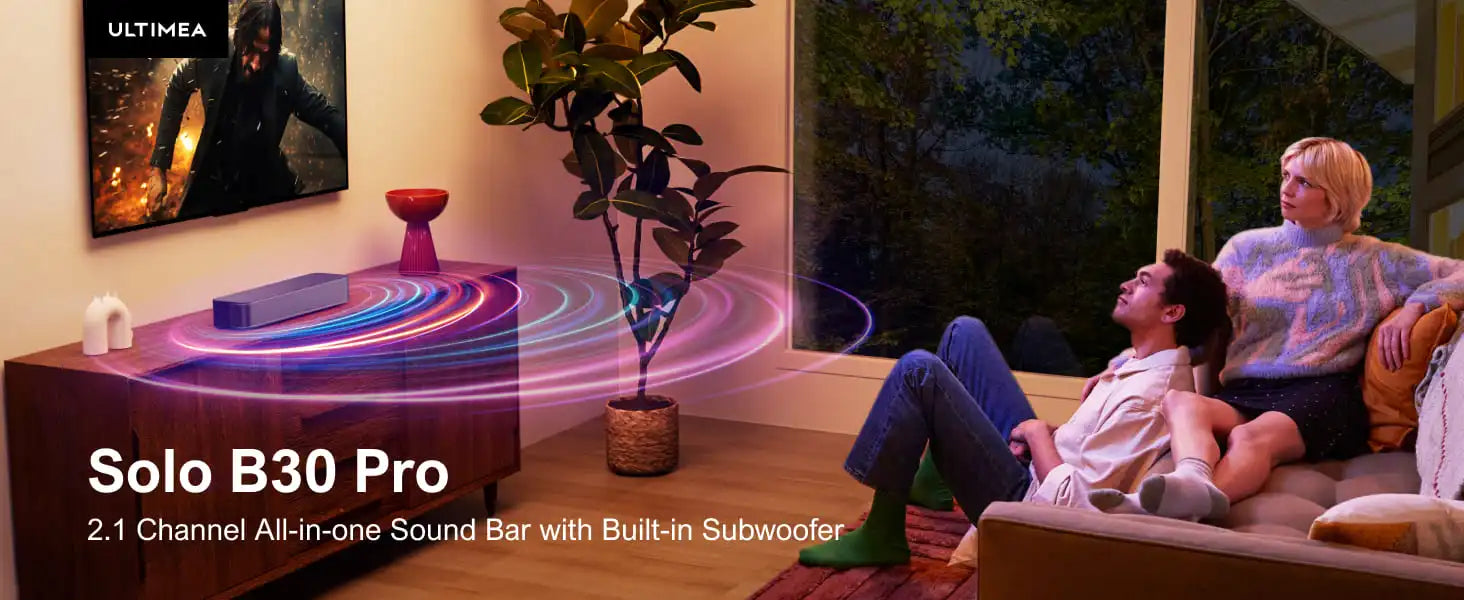 ULTIMEA Solo B30 Pro 2.1 Sound Bar with Built-in Subwoofer