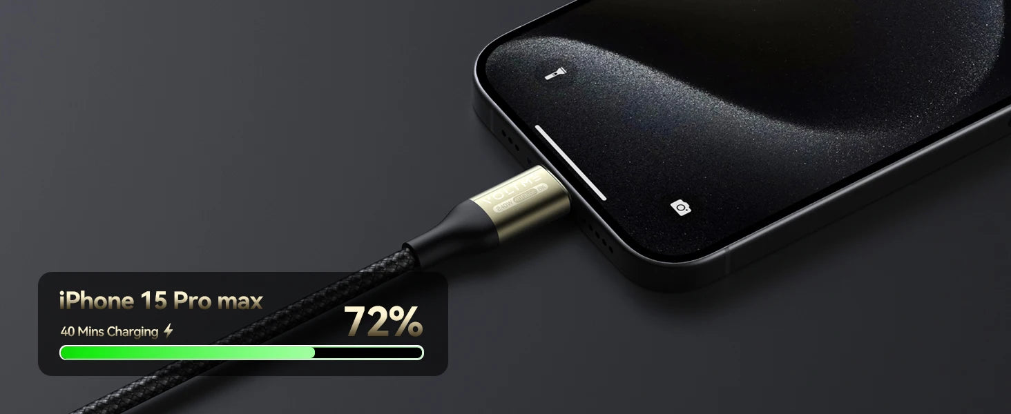 VOLTME 240W Type-C to Type-C Fast Charging and Data Cable