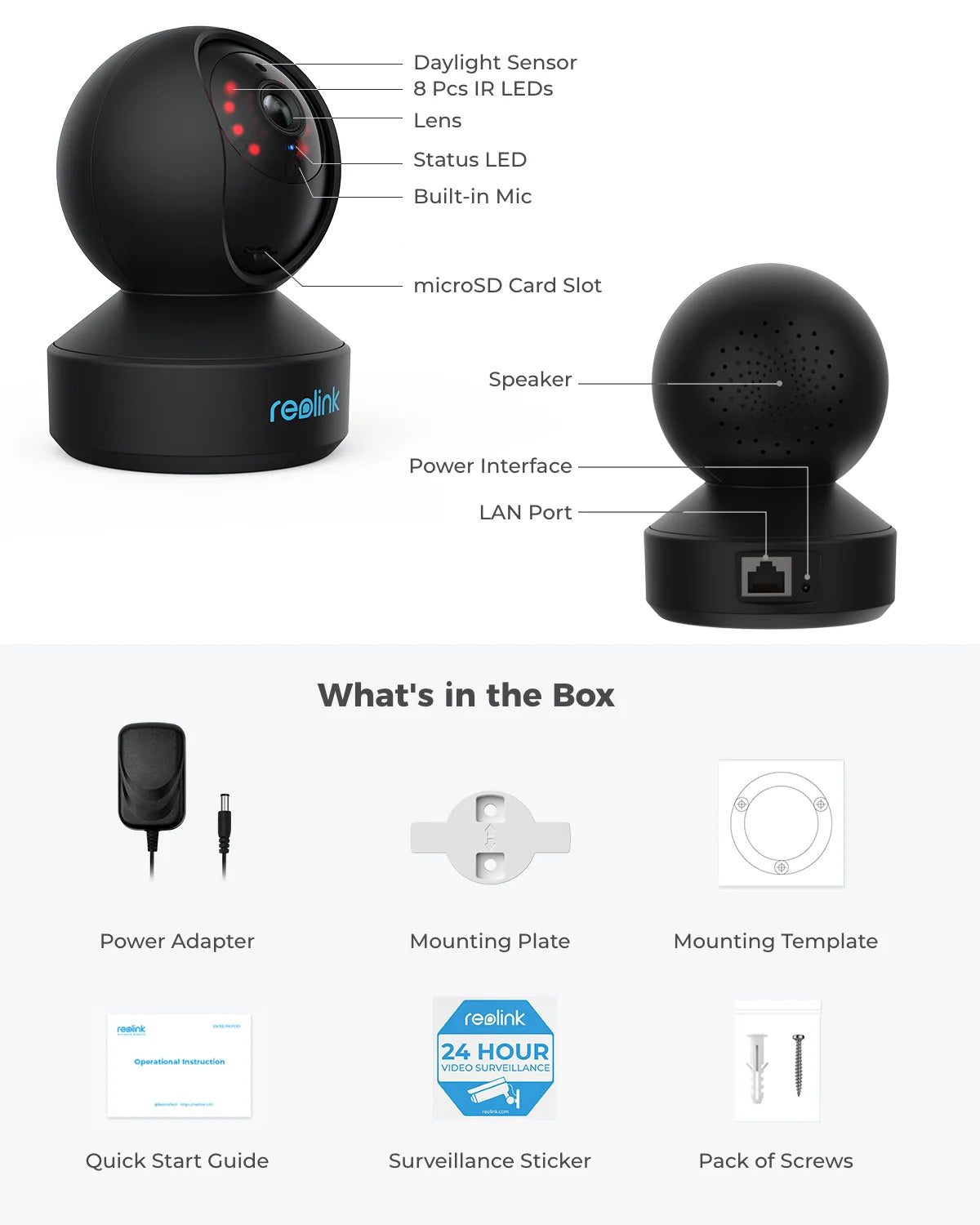 REOLINK E1 Series Pro 4MP Smart Home Security Camera