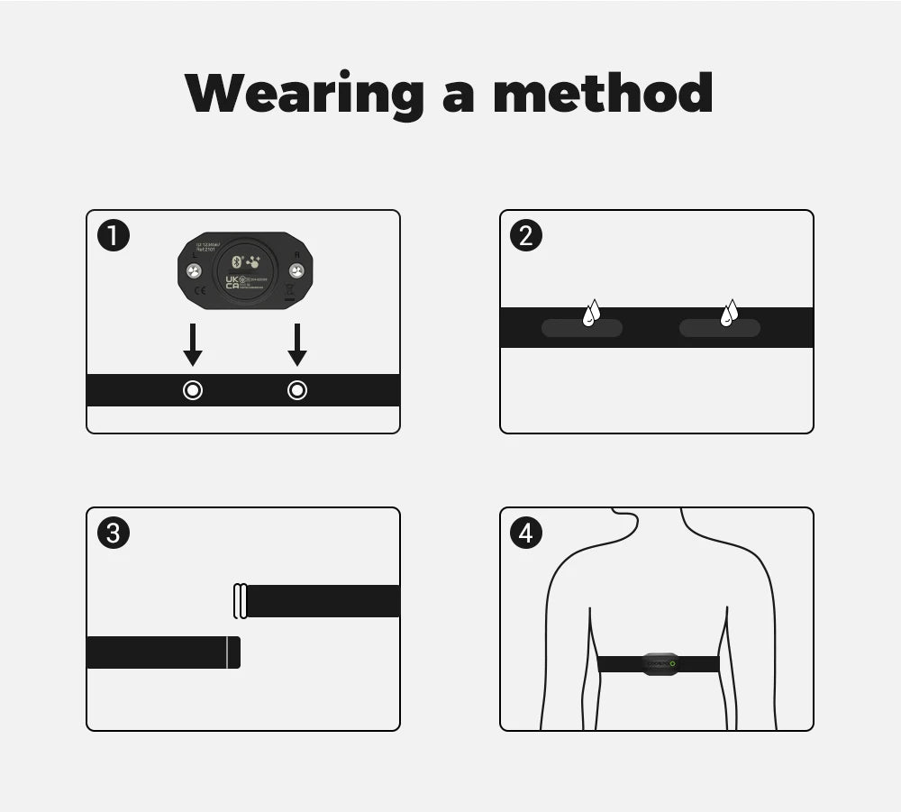 COOSPO H808S Heart Rate Monitor Armband and Chest Strap