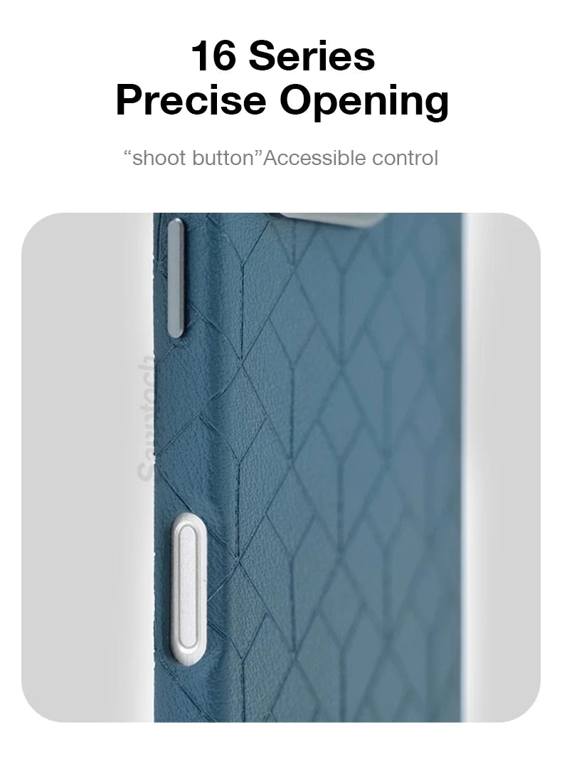 Patterned Leather MagSafe Case for Apple iPhone
