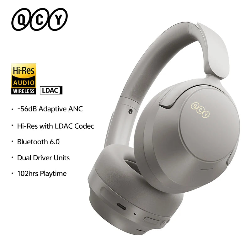QCY H3S Adaptive Noise Cancelling Bluetooth Wireless Headphones
