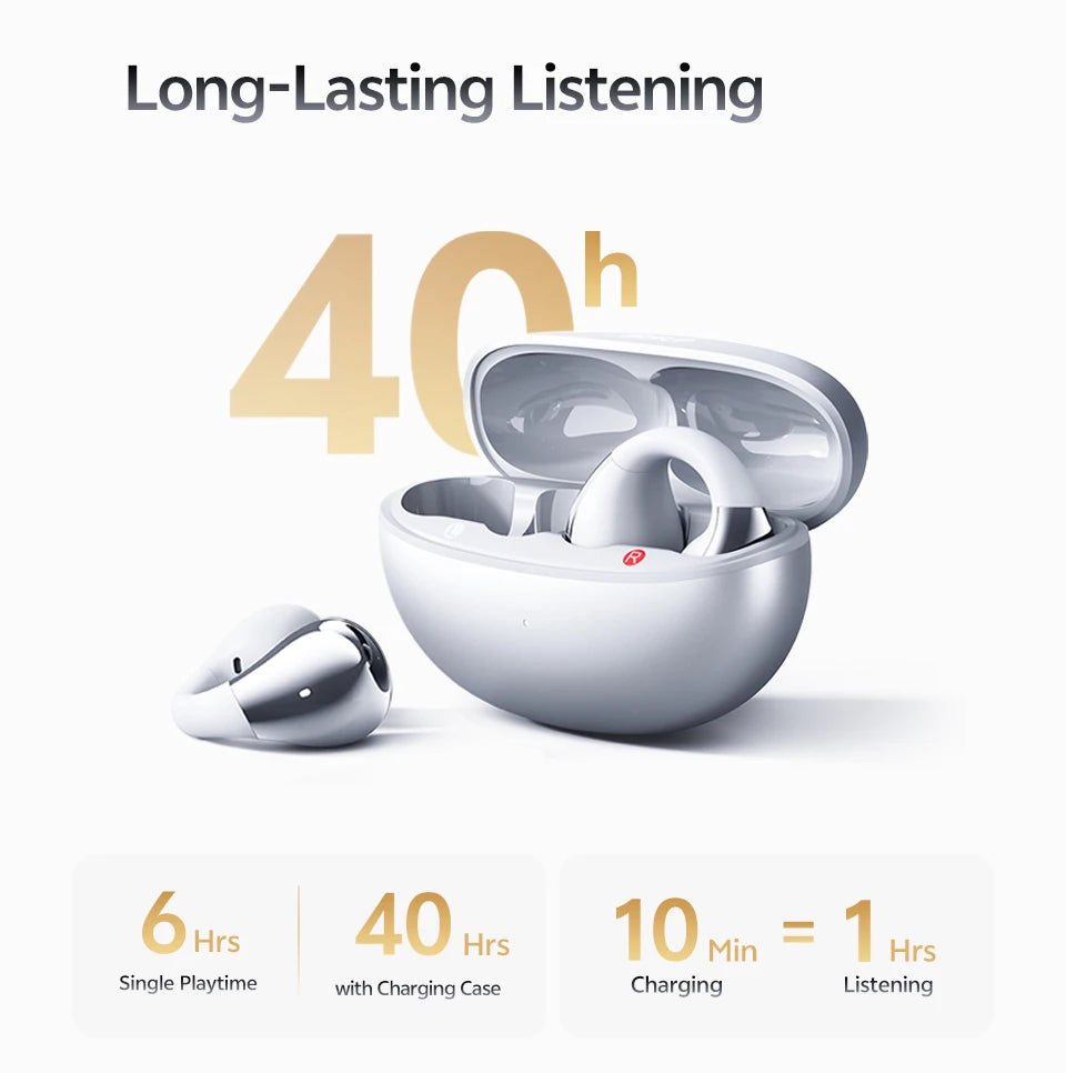 QCY Crossky C30S Clip-on Open Ear Wireless Bluetooth Earbuds