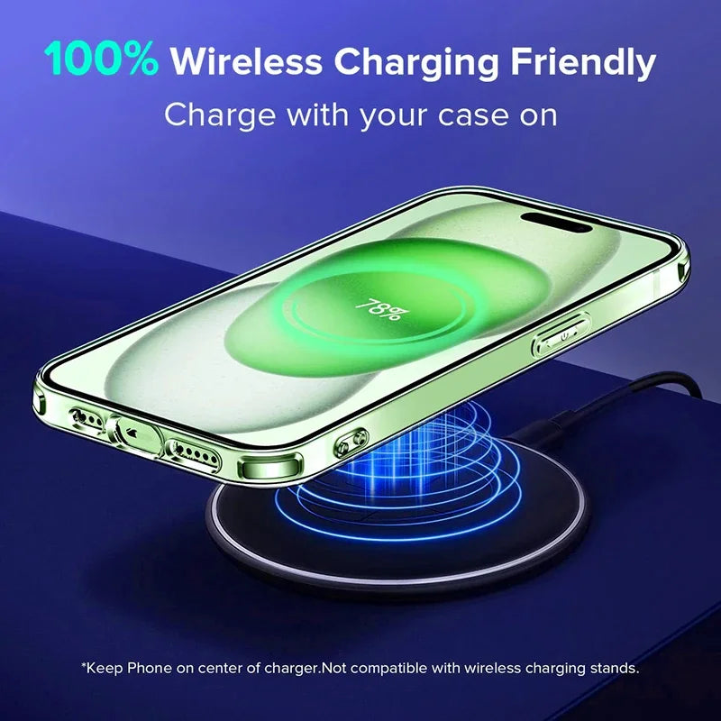 Transparent Shockproof Hybrid Case for iPhone