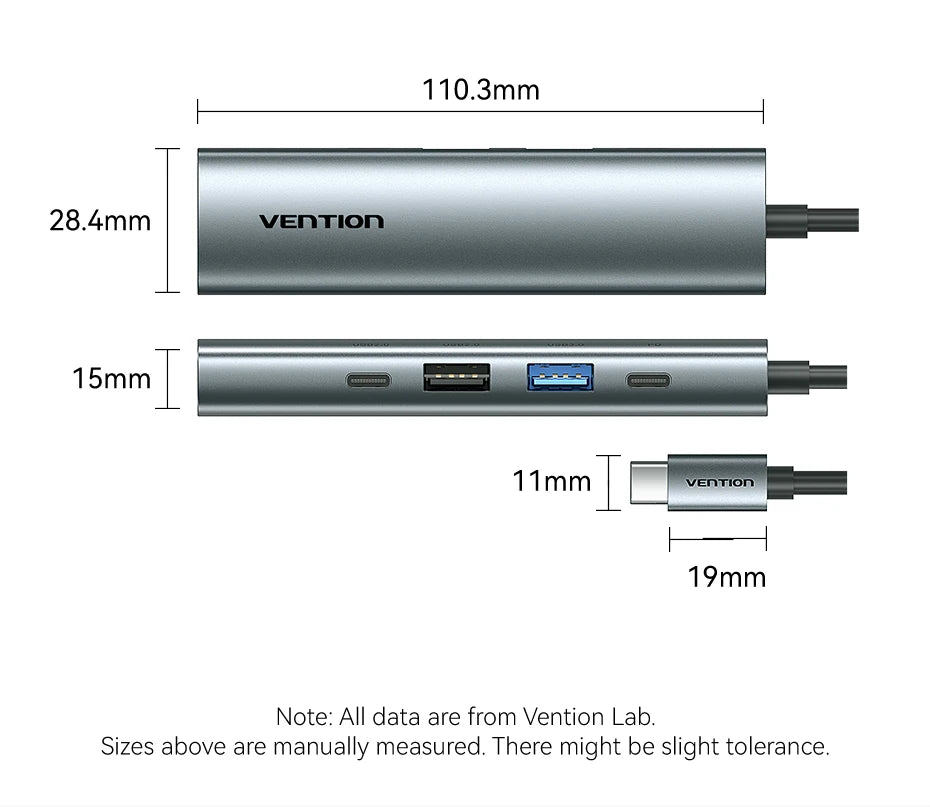 VENTION 5in1 Multiport Adapter and Docking Station