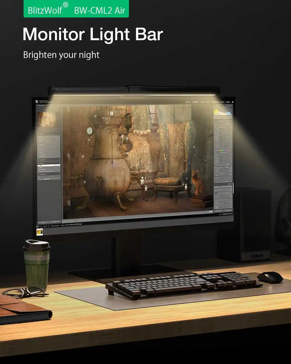 BLITZWOLF BW-CML2 LED Computer Monitor Screen Light