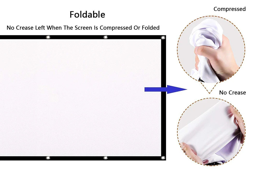 SALANGE PSB001 16:9 Matte White Portable Projector Screen