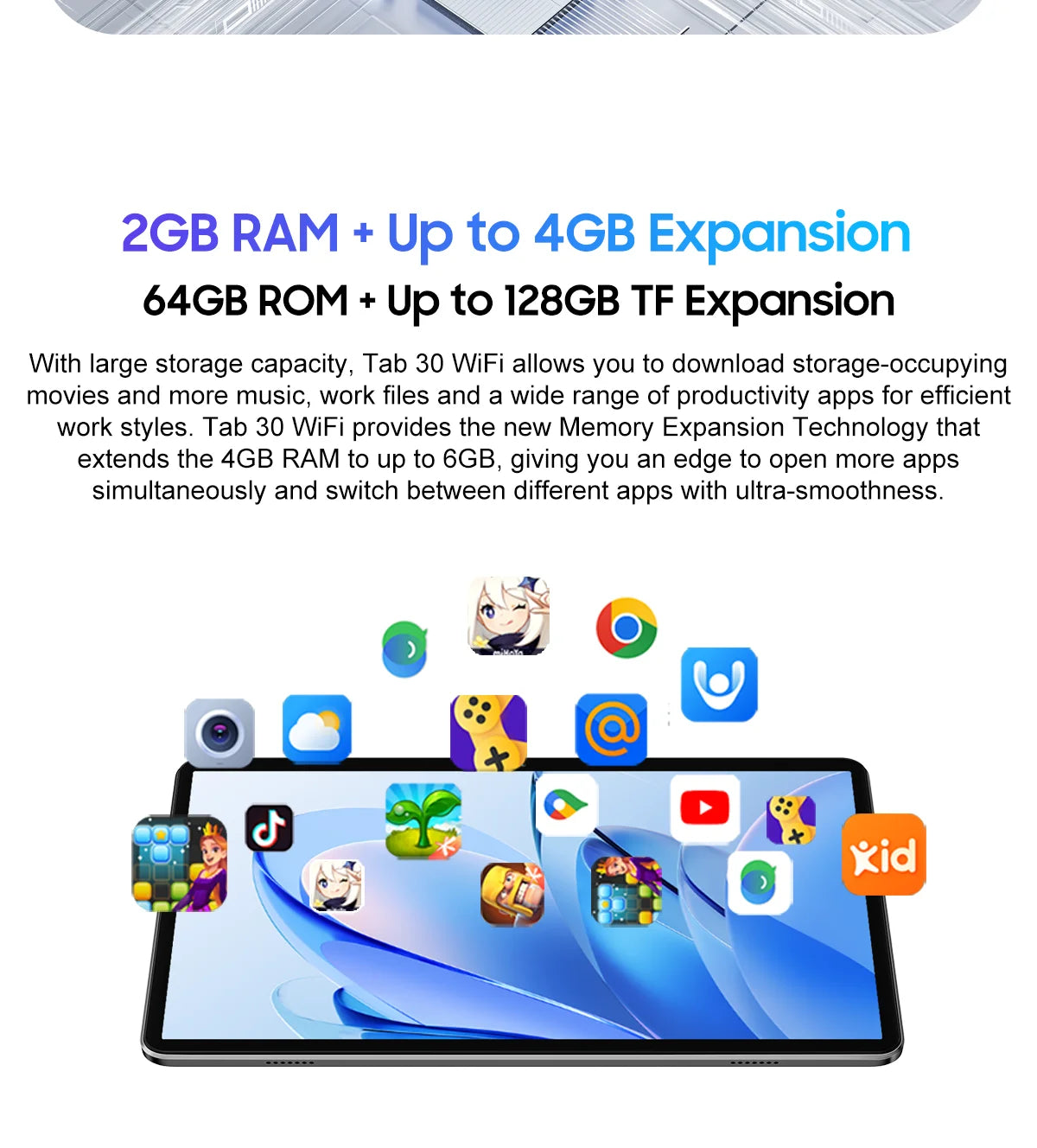 BLACKVIEW Tab 30 WiFi 10.1" HD Android Tablet - 64GB