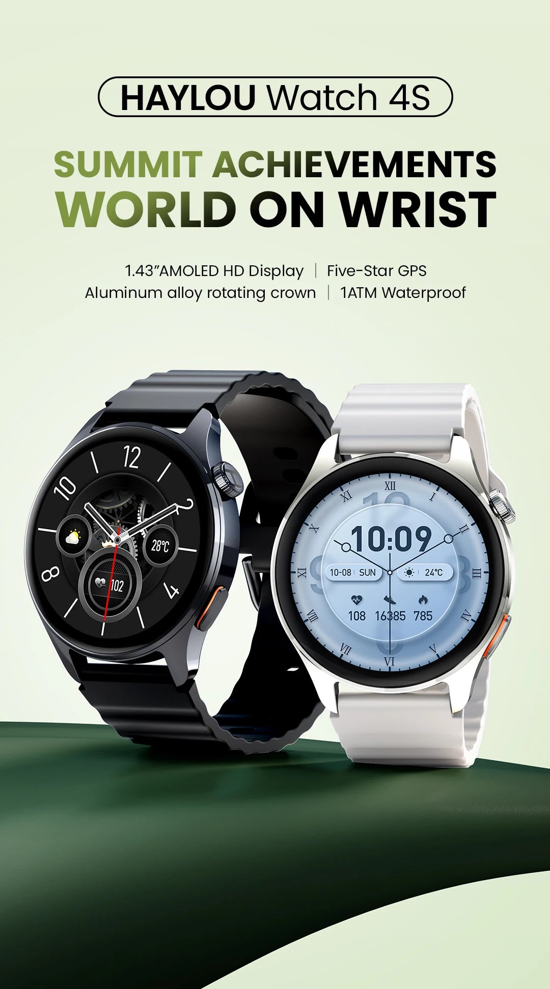 HAYLOU Watch 4S 1.43" AMOLED GPS Smart Watch