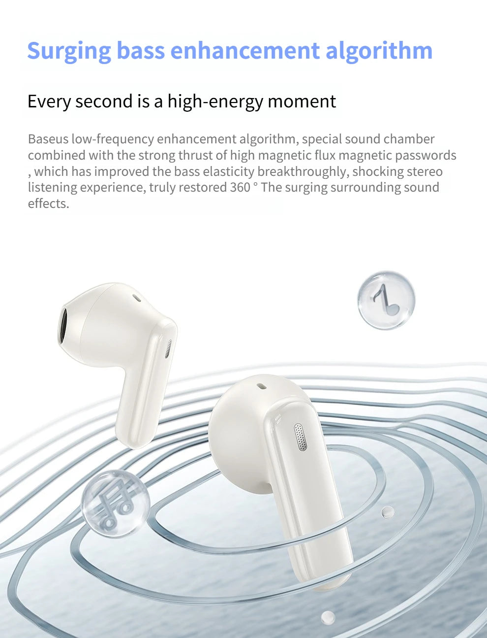 BASEUS Bass 1+ TWS Bluetooth Wireless Earphones