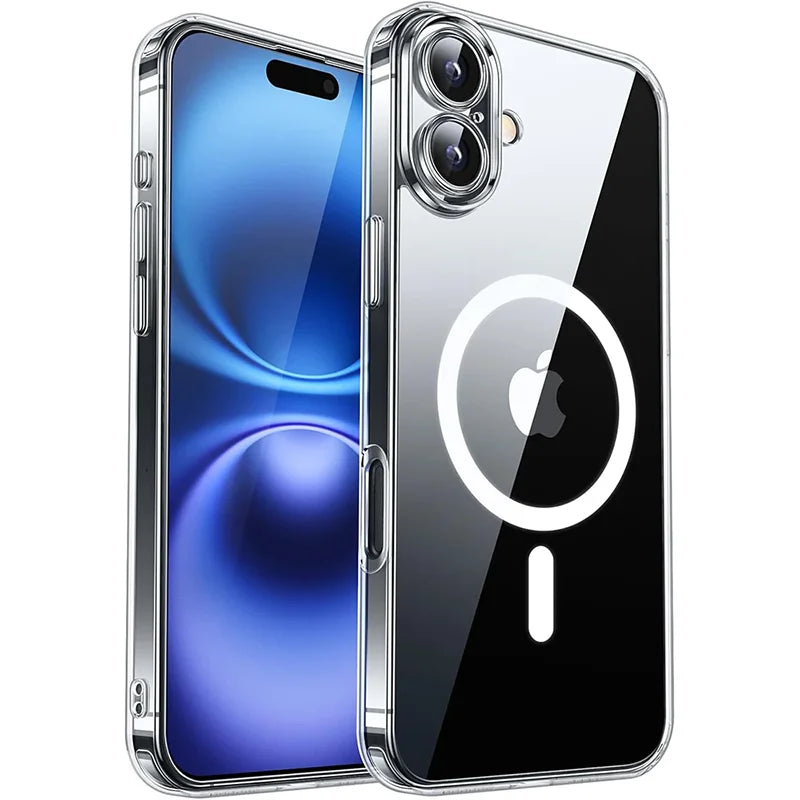 Translucent MagSafe Shockproof Armor Case for iPhone
