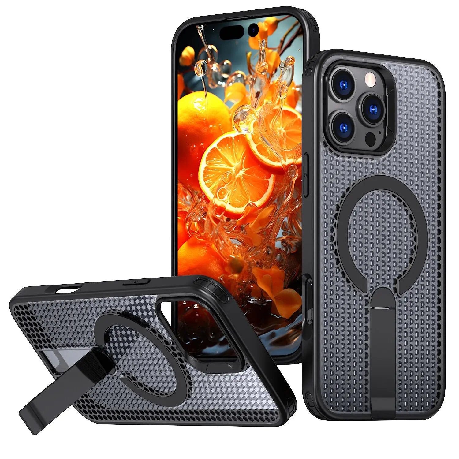 MagSafe Shockproof Cooling Case for iPhone with Stand