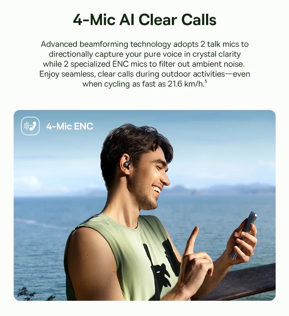 BASEUS Eli Sport 2 Bluetooth Wireless Open-Ear Headphones