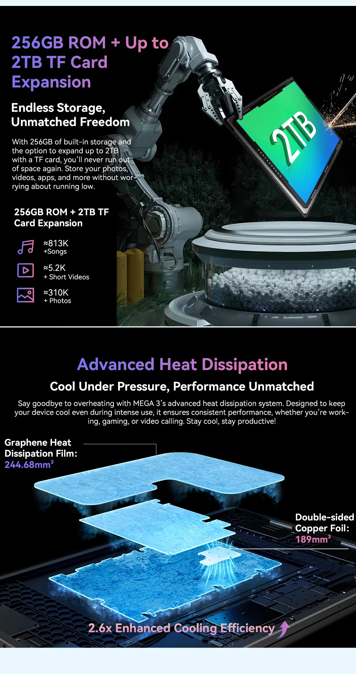 BLACKVIEW Mega 3 12.1" FHD 4G Android Tablet - 256GB