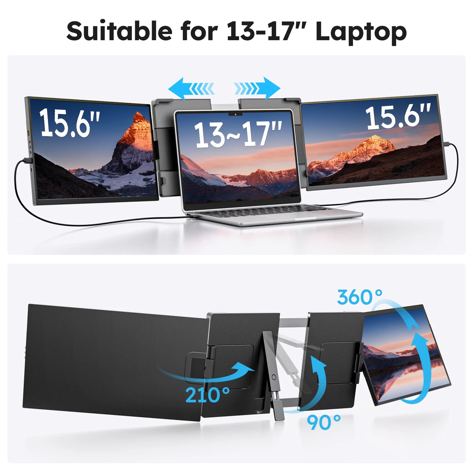 DOPESPLAY Full HD 15.6" Portable Monitor and Laptop Screen Extender
