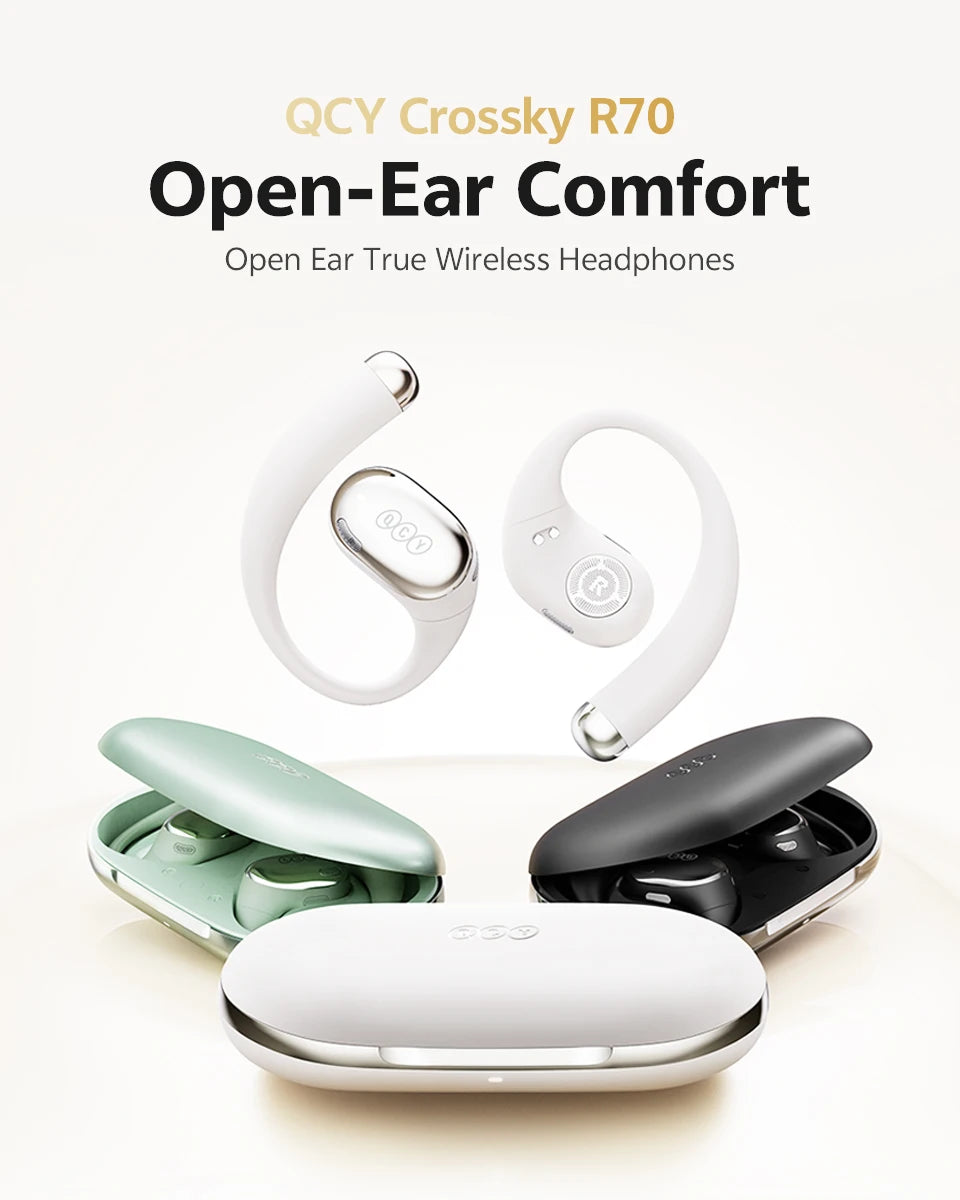 QCY Crossky R70 Open Ear Wireless Bluetooth Earbuds