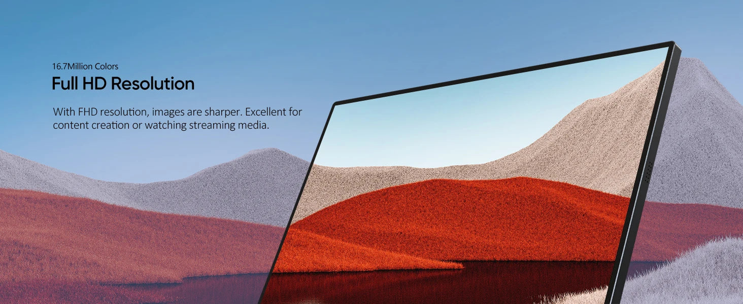 ARZOPA Z1C Full HD 16.1" Portable Monitor with Integrated Stand