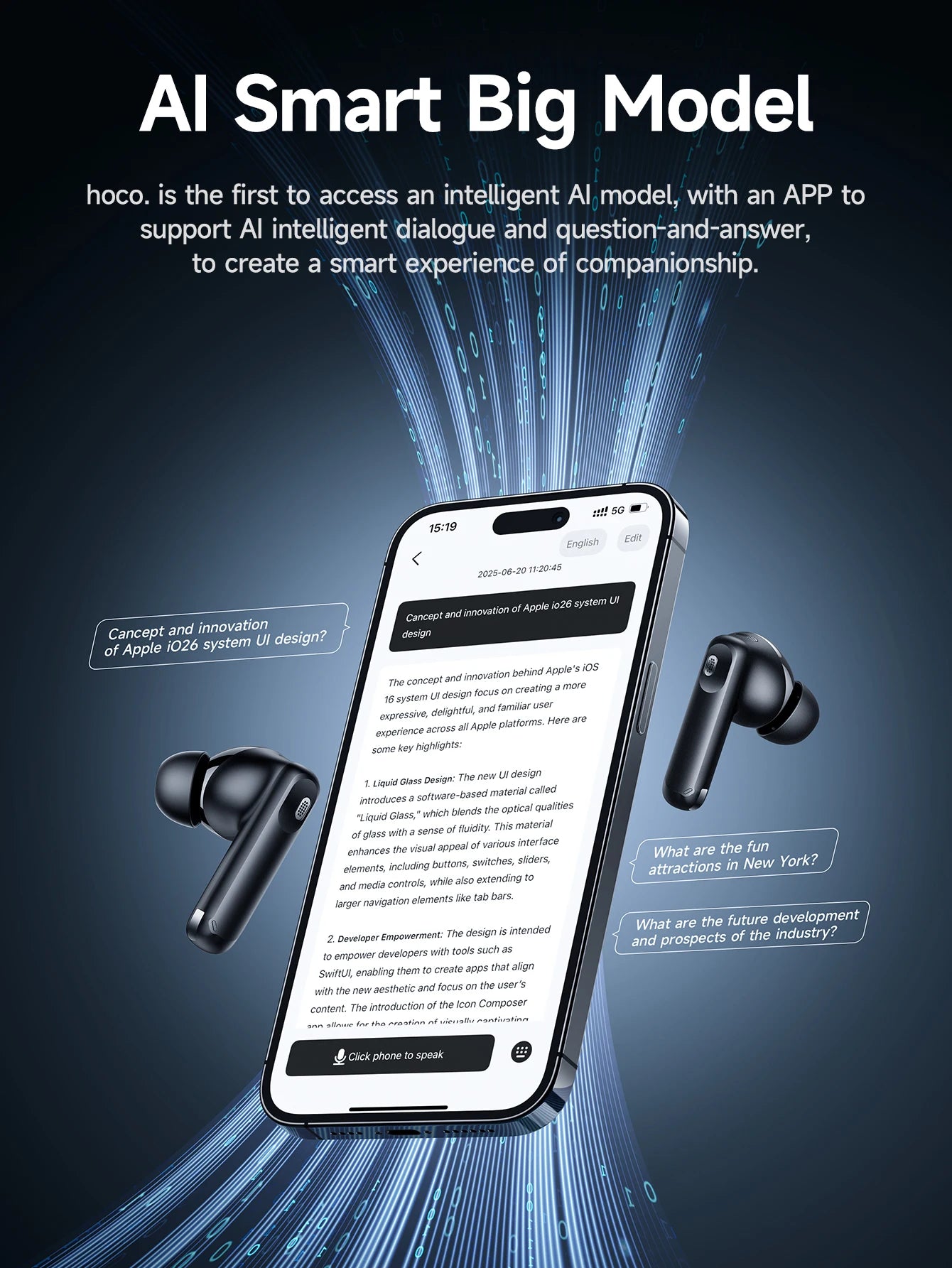 HOCO EQ27 Noise Cancelling Bluetooth Wireless Earbuds