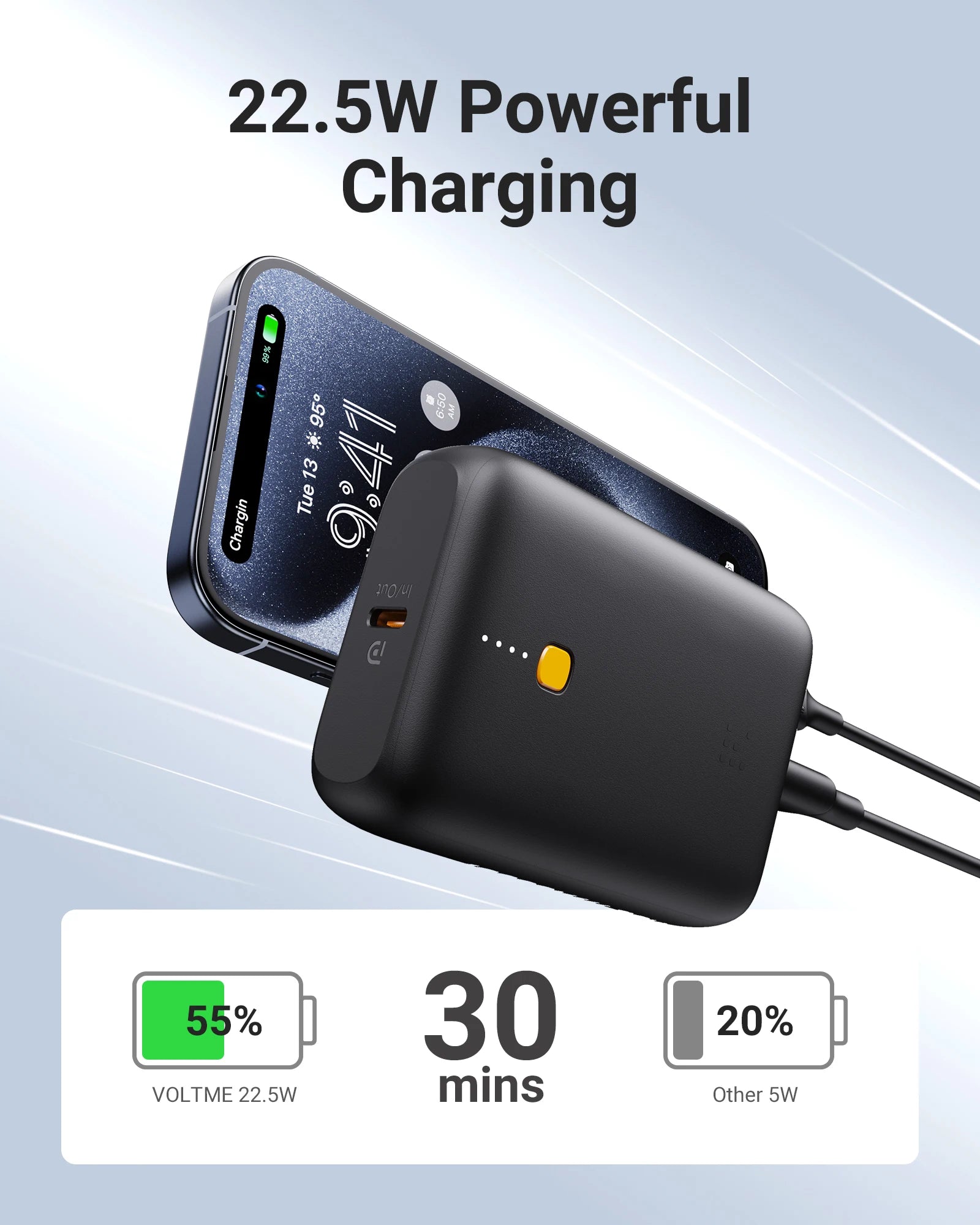 VOLTME Hypercore 10K Lite 10000mAh Portable Charger and Power Bank