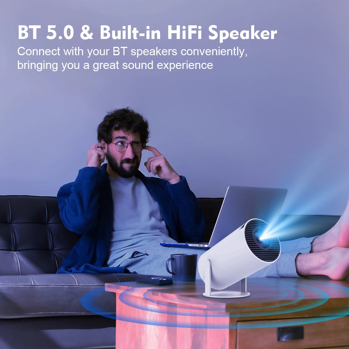 MAGCUBIC HY300 Pro Portable Bluetooth Home Cinema Projector