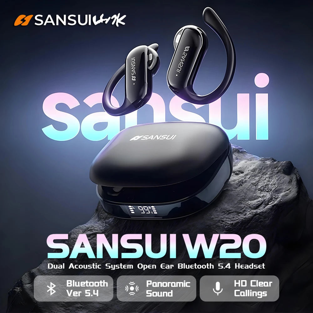 SANSUI W20 Bluetooth Wireless Open Ear Headphones