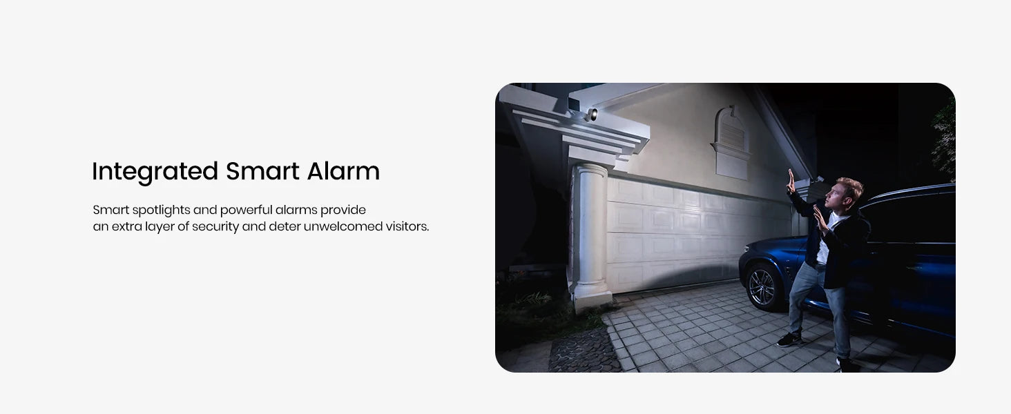 AOSU 3MP Solar Powered Wireless Home Security Smart Camera Kit - 2pk