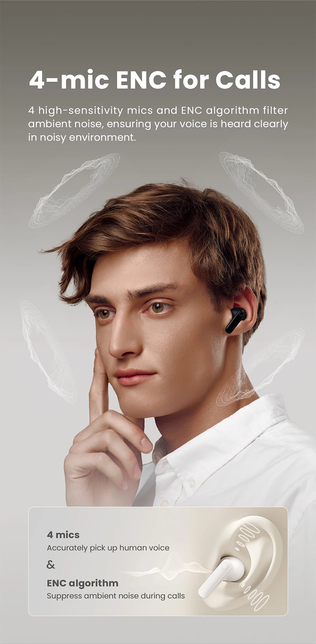 HAYLOU HQ5 ANC Bluetooth Wireless Earphones