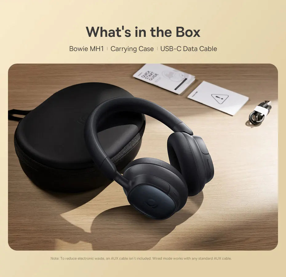 BASEUS Bowie MH1 Adaptive Noise Cancelling Bluetooth Wireless Headphones