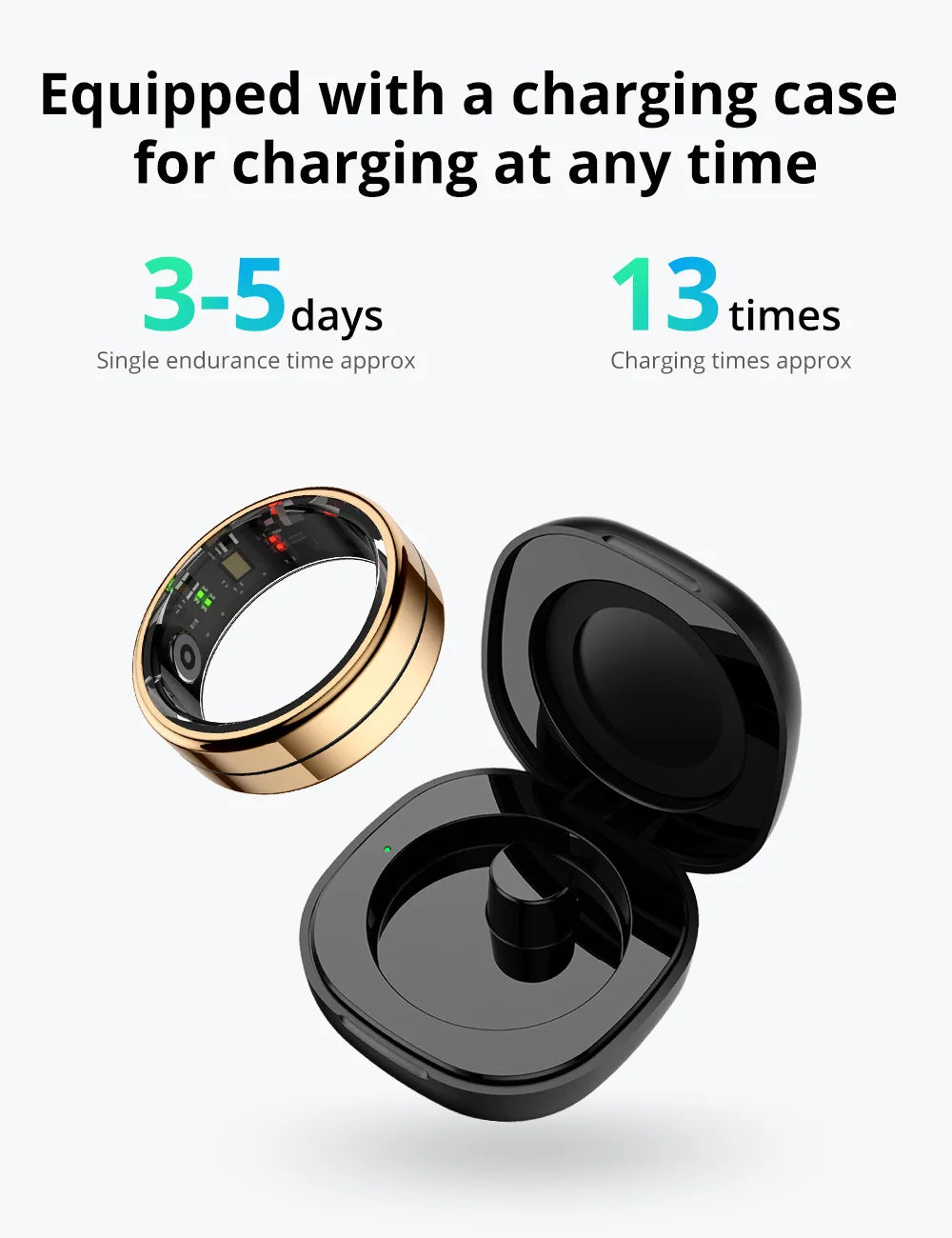 COLMI R07 Smart Ring with Charging Case