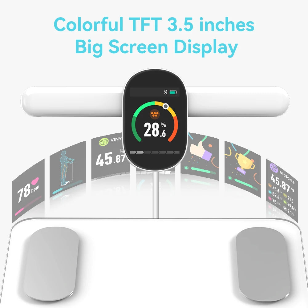 FITDAYS FG2305ULB Bluetooth Smart Body Scales - White