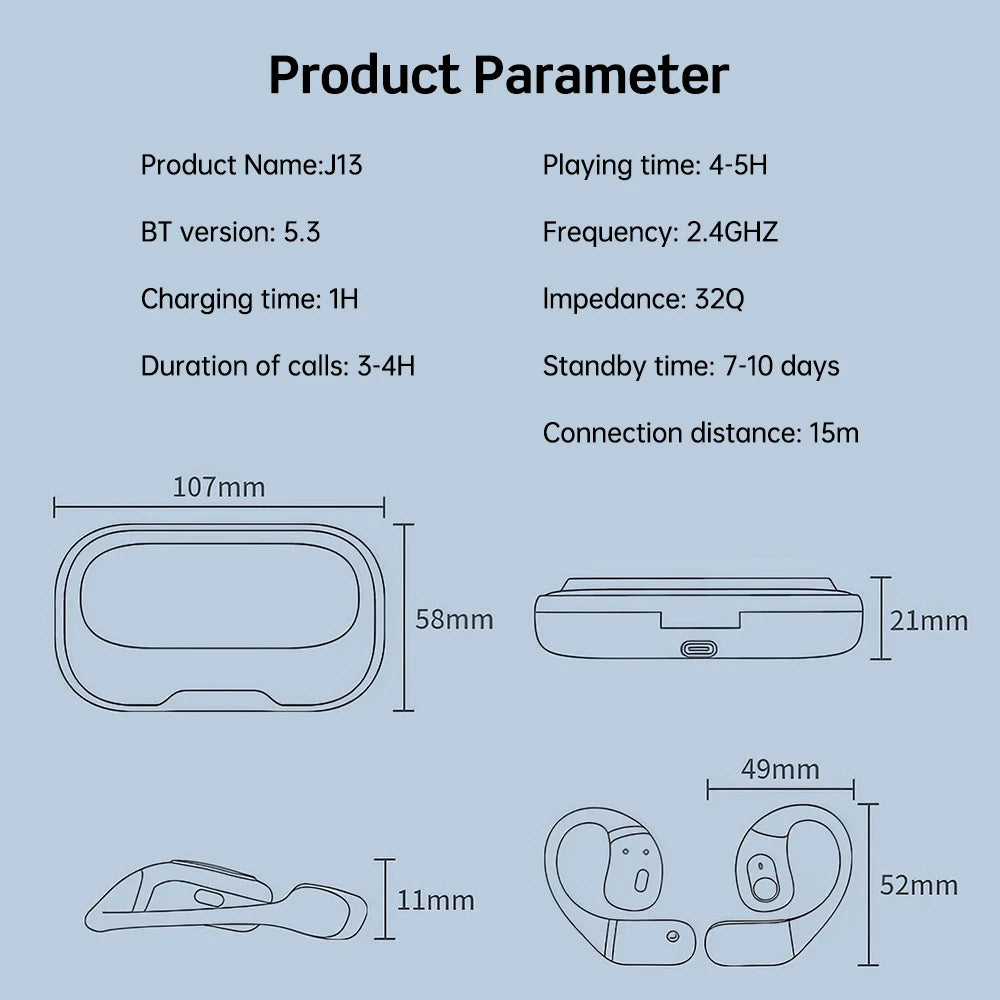 open ear headphones wireless bluetooth​

