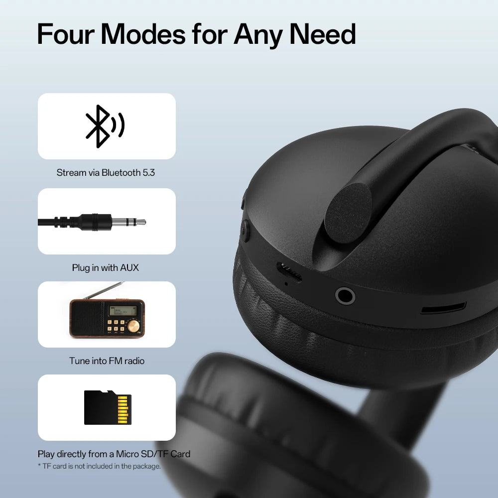 ONEODIO SuperEQ S6001 Bluetooth Wireless Headphones