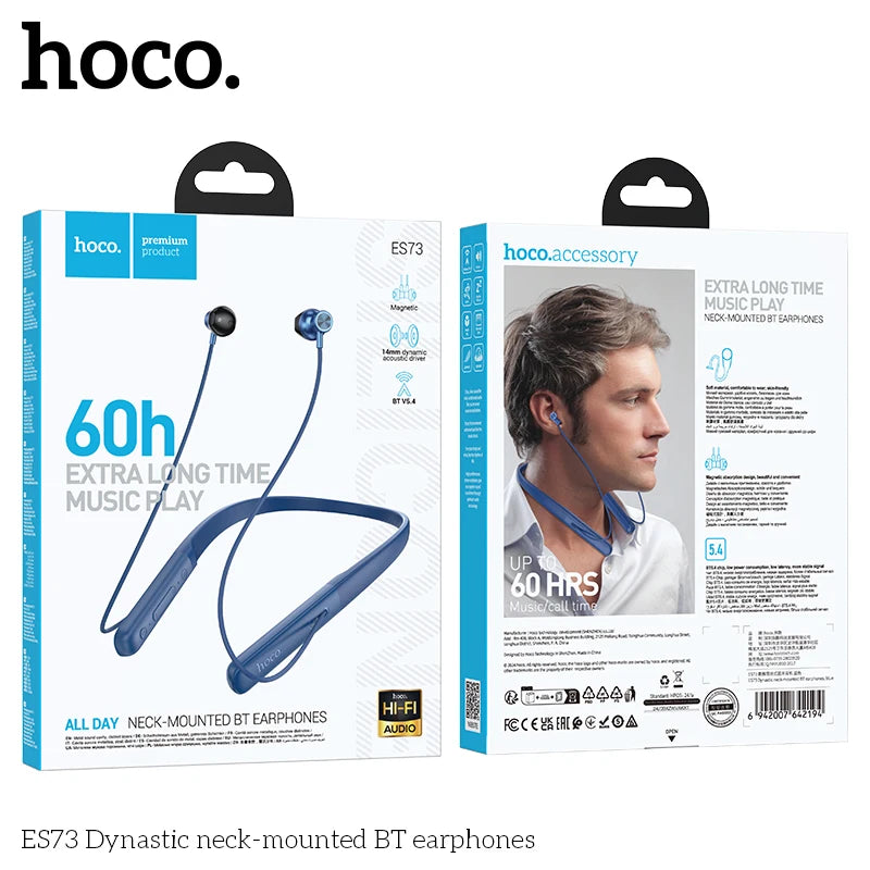 HOCO ES73 Neckband Bluetooth Wireless Earphones