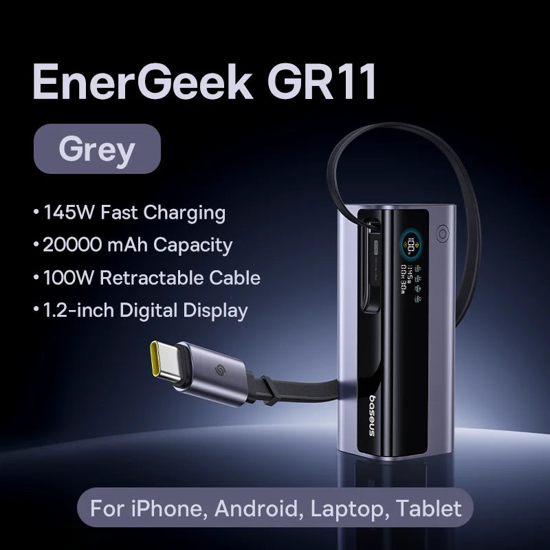 BASEUS EnerGeek GR11 20000mAh Fast Charging Portable Charger and Power Bank