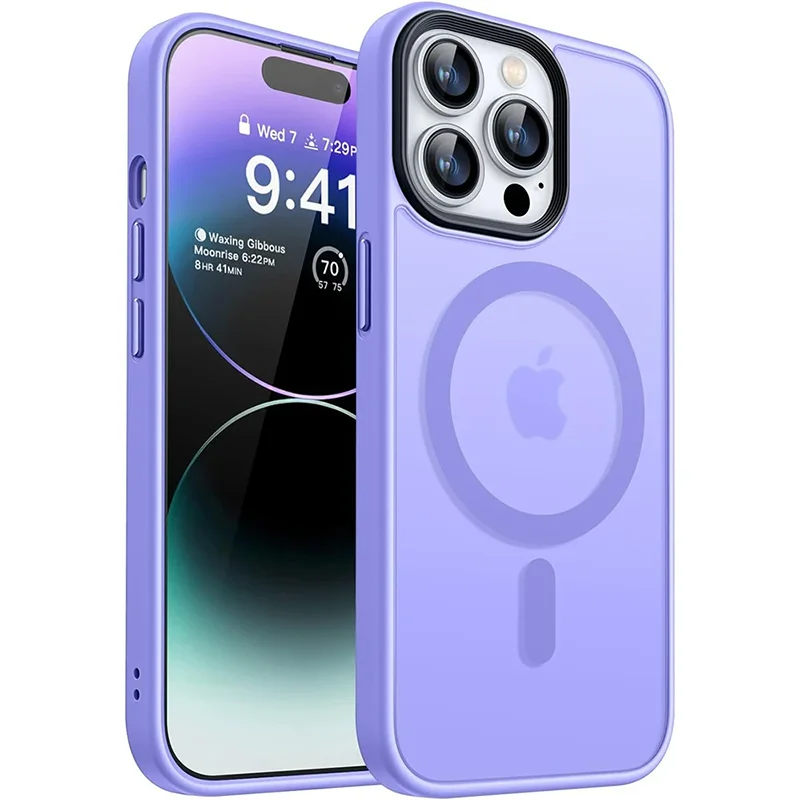Translucent MagSafe Shockproof Hybrid Armor Case for iPhone