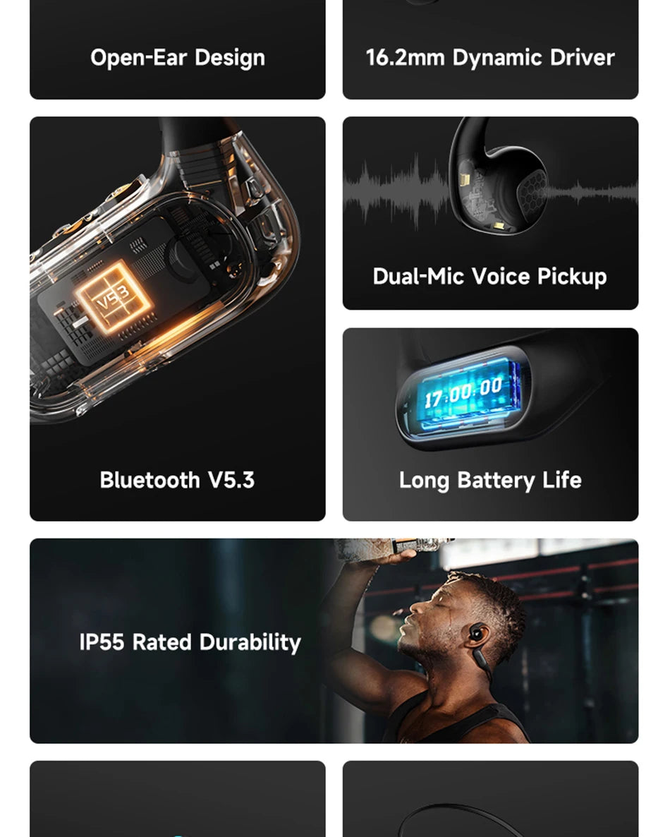 EDIFIER Comfo Run Bluetooth Wireless Open-Ear Earphones